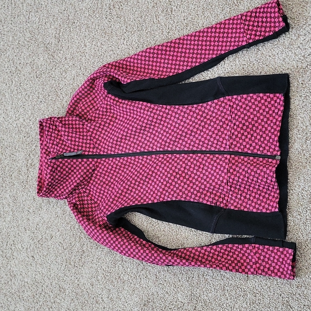 Lululemon Checkered Zip up Sweater